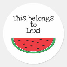 Pegatinas personalizadas de "sandía"