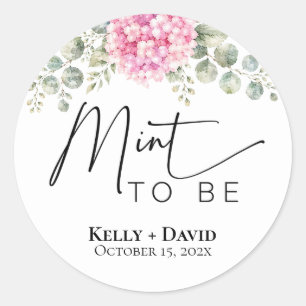 Pegatinas Personalizadas 'Mint to Be' para Recuerd