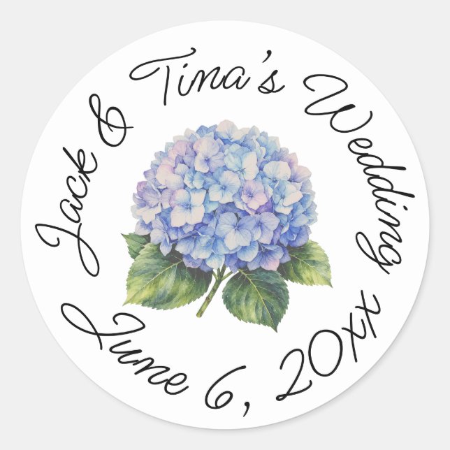 Pegatinas personalizadas para bodas (Anverso)