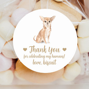 Pegatinas personalizadas para bodas con perros