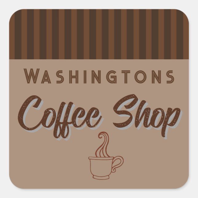 Pegatinas personalizadas para cafeterías (Anverso)