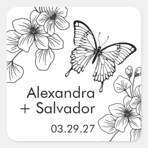 Pegatinas personalizadas para jardín de mariposas