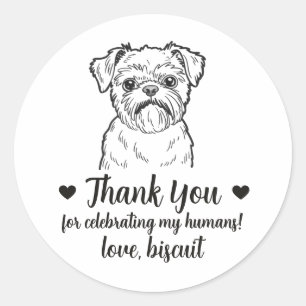 Pegatinas personalizadas para regalos de boda con 