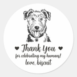 Pegatinas personalizadas para regalos de boda con 
