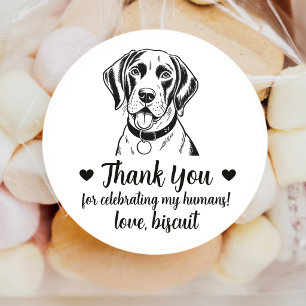 Pegatinas personalizadas para regalos de boda con