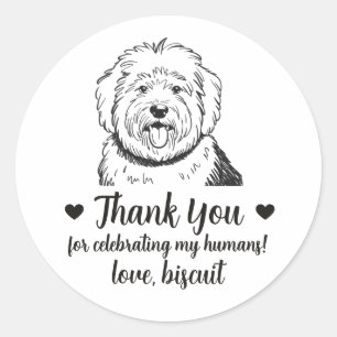 Pegatinas personalizadas para regalos de boda con
