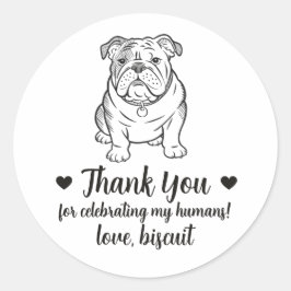 Pegatinas personalizadas para regalos de boda de B
