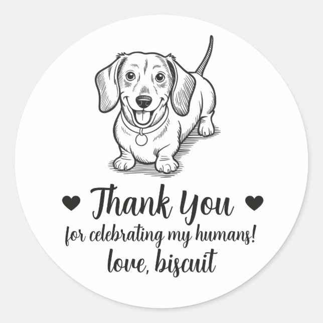 Pegatinas personalizadas para regalos de boda de D (Anverso)
