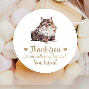 Pegatinas personalizadas para regalos de boda de g