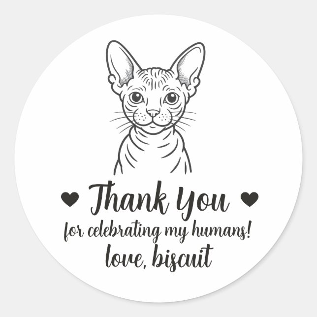 Pegatinas personalizadas para regalos de boda de g (Anverso)