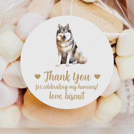 Pegatinas personalizadas para regalos de boda de M