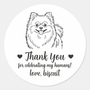 Pegatinas personalizadas para regalos de boda de p
