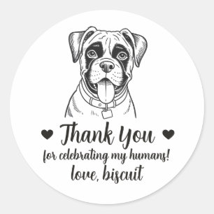 Pegatinas personalizadas para regalos de boda de p