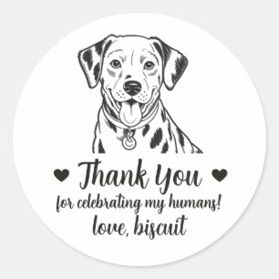 Pegatinas personalizadas para regalos de boda de p