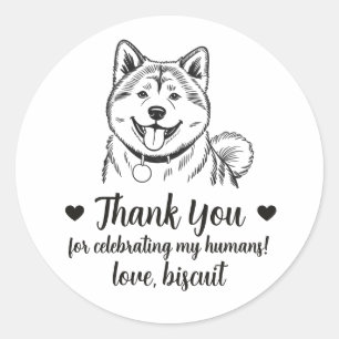Pegatinas personalizadas para regalos de boda de p