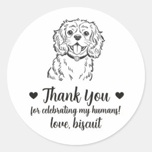 Pegatinas personalizadas para regalos de boda de p
