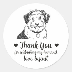 Pegatinas personalizadas para regalos de boda de p