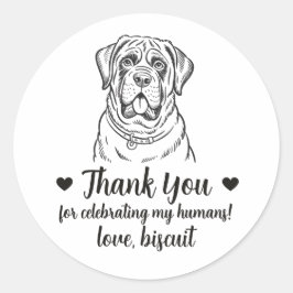 Pegatinas personalizadas para regalos de boda de p