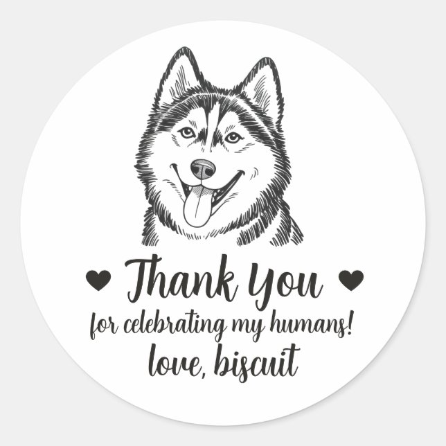 Pegatinas personalizadas para regalos de boda de p (Anverso)