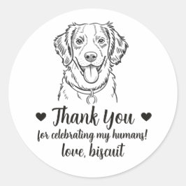 Pegatinas personalizadas para regalos de boda de p