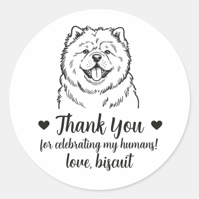 Pegatinas personalizadas para regalos de boda de p (Anverso)