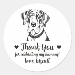 Pegatinas personalizadas para regalos de boda de p