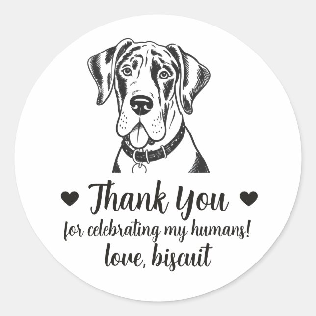 Pegatinas personalizadas para regalos de boda de p (Anverso)