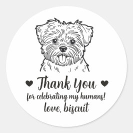 Pegatinas personalizadas para regalos de boda de p