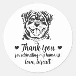 Pegatinas personalizadas para regalos de boda de p