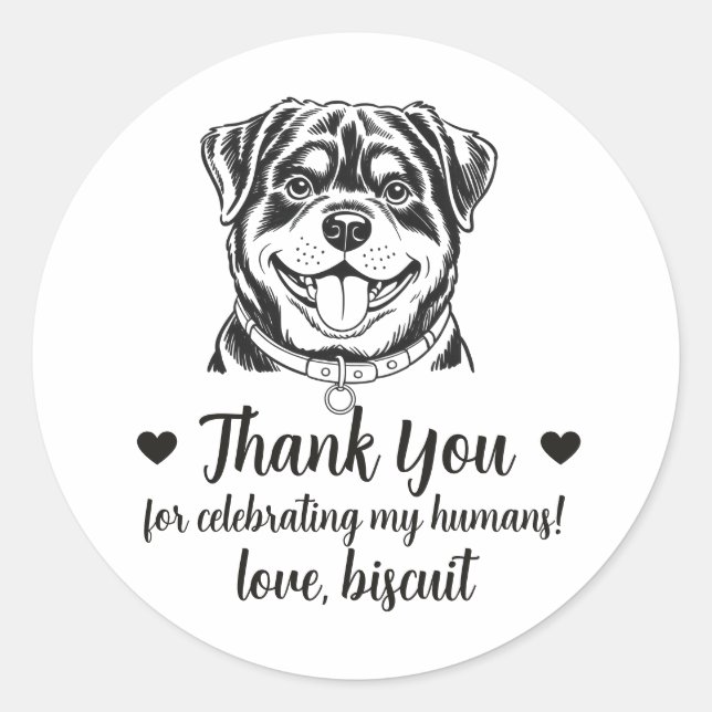 Pegatinas personalizadas para regalos de boda de p (Anverso)