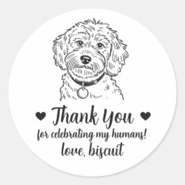 Pegatinas personalizadas para regalos de boda de p