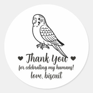 Pegatinas personalizadas para regalos de boda de p