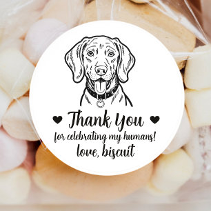 Pegatinas personalizadas para regalos de boda de p