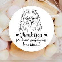 Pegatinas personalizadas para regalos de boda de p