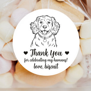 Pegatinas personalizadas para regalos de boda de p
