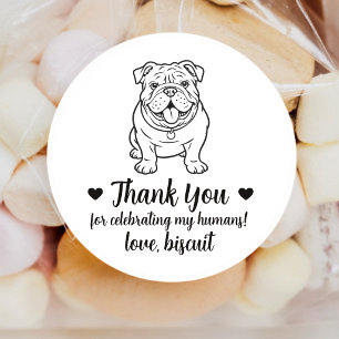 Pegatinas personalizadas para regalos de boda de p