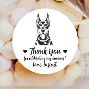 Pegatinas personalizadas para regalos de boda de p