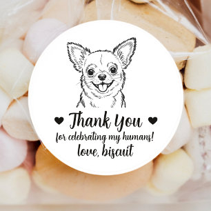 Pegatinas personalizadas para regalos de boda de p