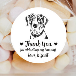 Pegatinas personalizadas para regalos de boda de p