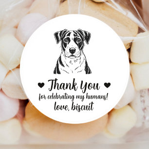 Pegatinas personalizadas para regalos de boda de p