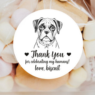 Pegatinas personalizadas para regalos de boda de p