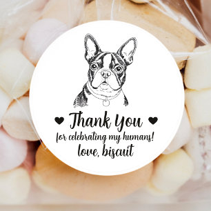 Pegatinas personalizadas para regalos de boda de p
