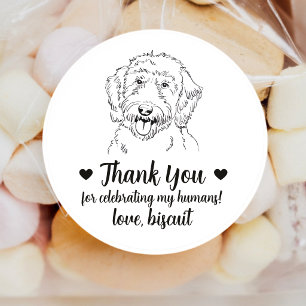 Pegatinas personalizadas para regalos de boda de p