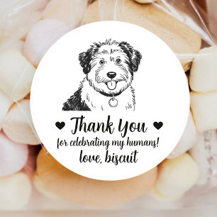 Pegatinas personalizadas para regalos de boda de p