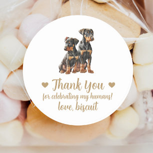 Pegatinas personalizadas para regalos de boda de p