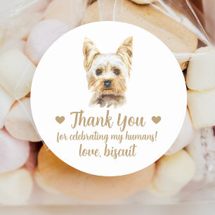 Pegatinas personalizadas para regalos de boda de p