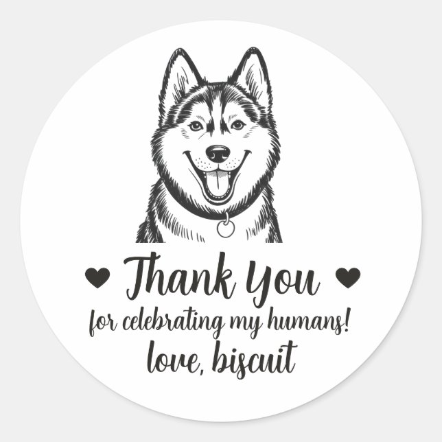 Pegatinas personalizadas para regalos de boda de p (Anverso)