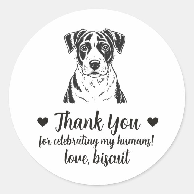 Pegatinas personalizadas para regalos de boda de p (Anverso)