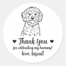 Pegatinas personalizadas para regalos de boda de p