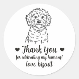 Pegatinas personalizadas para regalos de boda de p